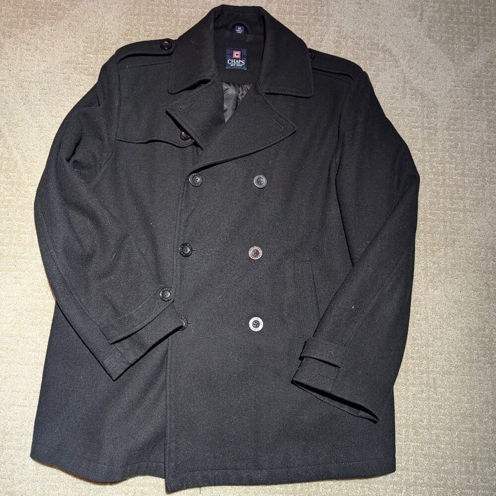 Chaps Double-breasted Pea Coat